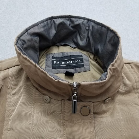 PA Originals Jacket Womens Large Beige Pockets Zip‎ - Picture 5 of 11